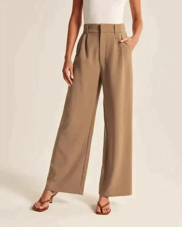 Luvre-Dublin | High-waisted Wide Leg Trousers