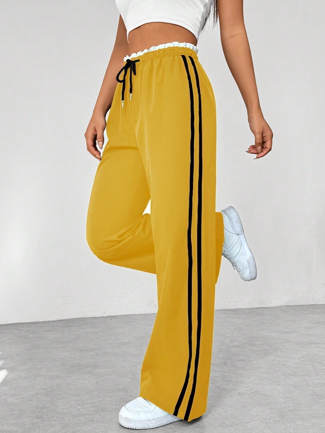 Luvre-Dublin - Trendy Sporty Wide Trousers