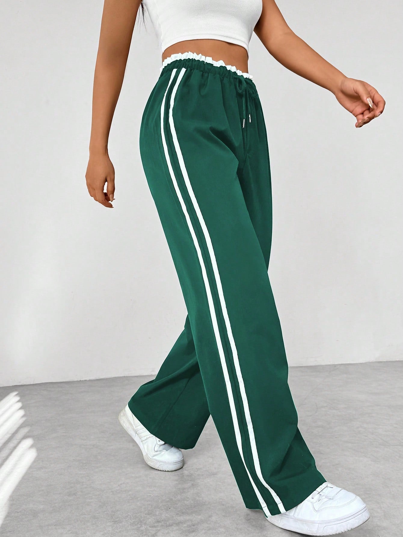 Luvre-Dublin - Trendy Sporty Wide Trousers