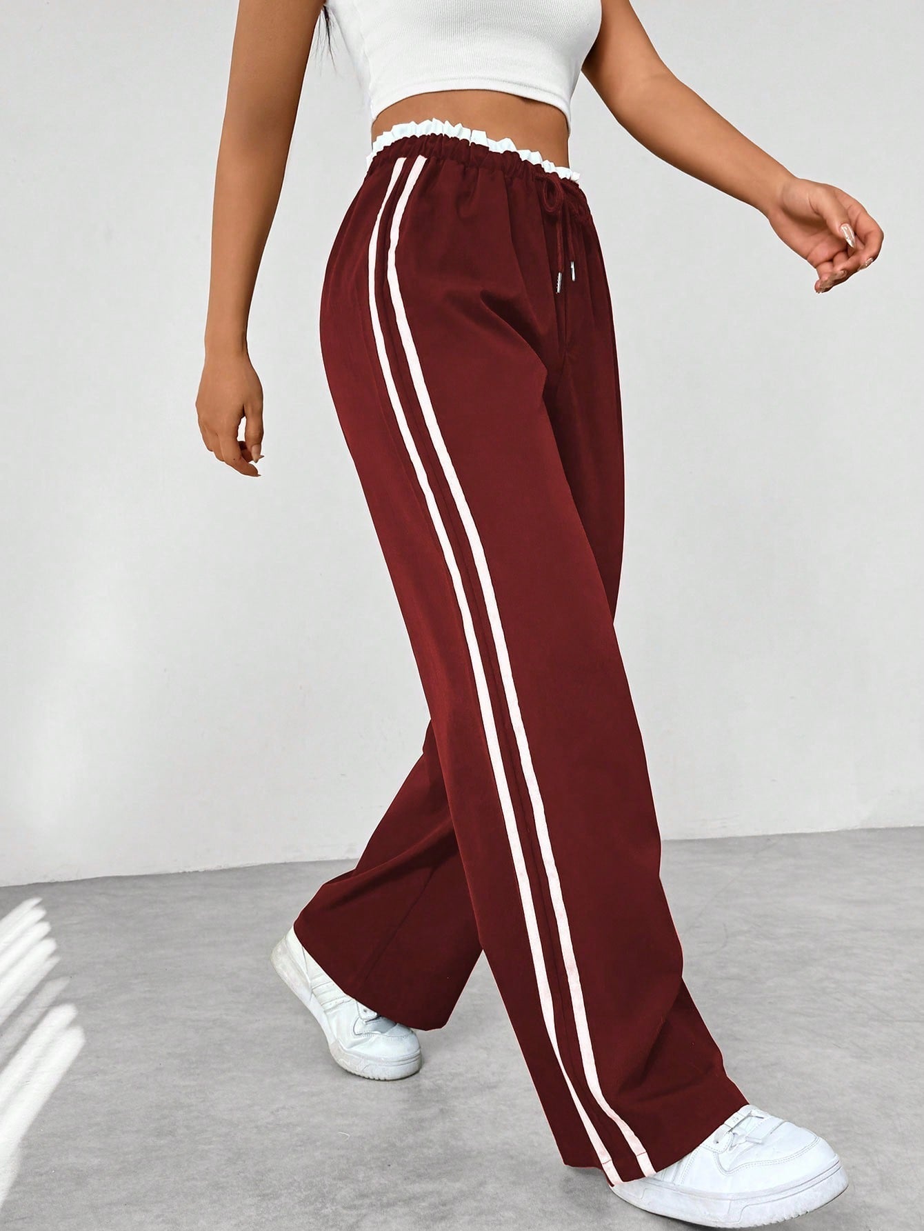 Luvre-Dublin - Trendy Sporty Wide Trousers