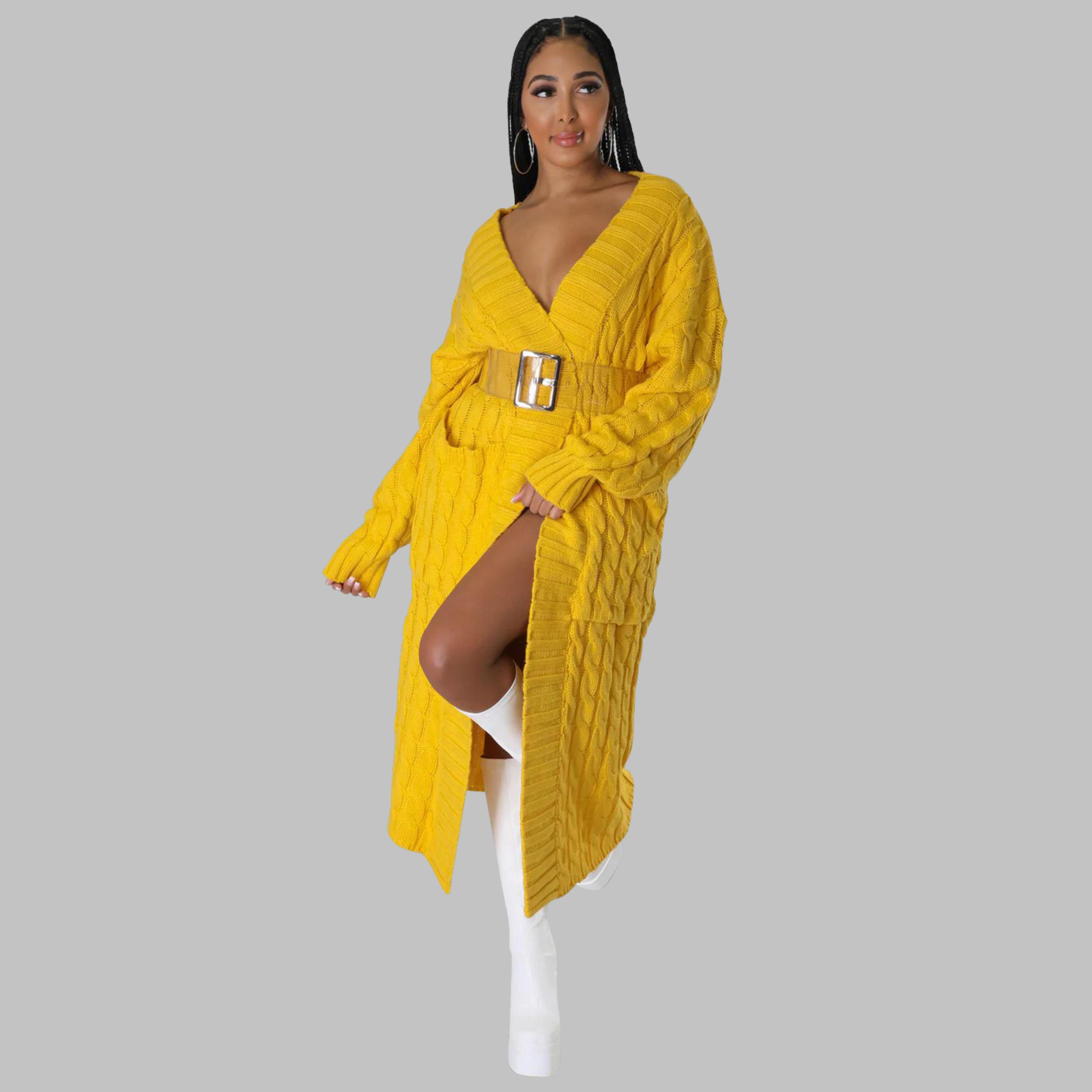 JACKIE™ - Casual Long-Sleeve Long Cardigan