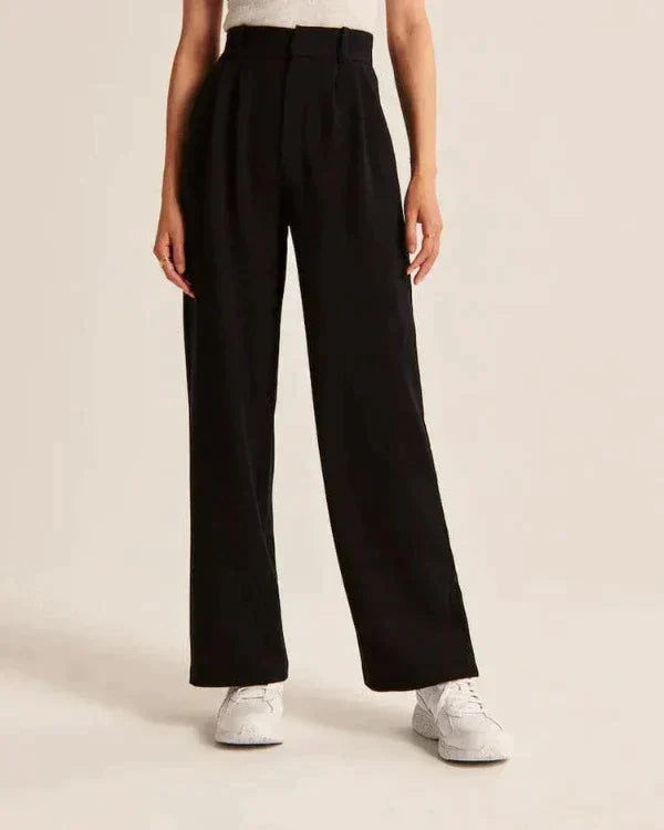 Luvre-Dublin | High-waisted Wide Leg Trousers