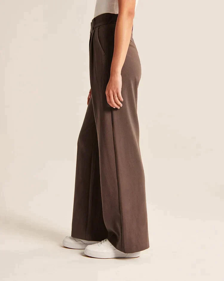 Luvre-Dublin | High-waisted Wide Leg Trousers
