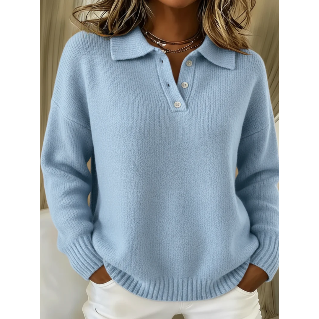 Healen – Knitted Polo Sweater