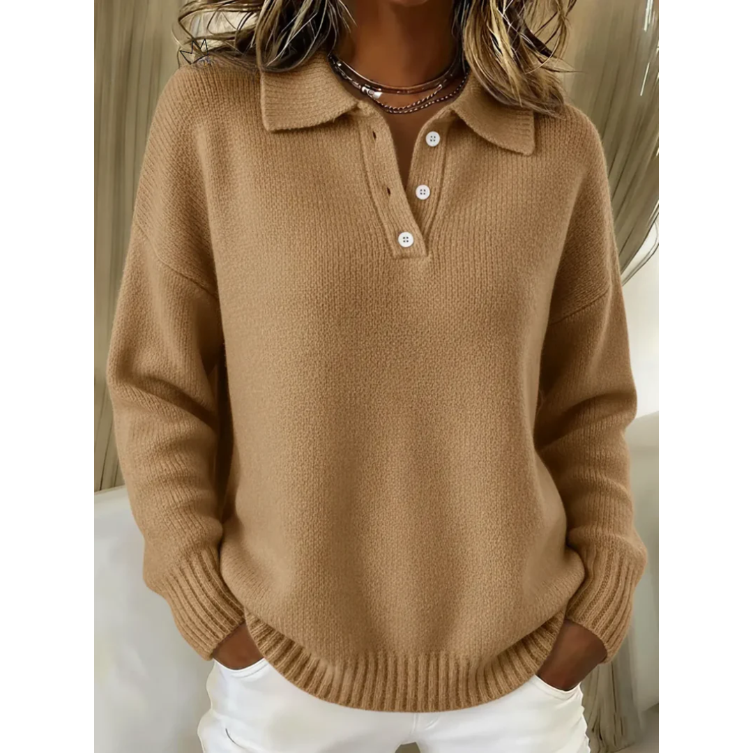 Healen – Knitted Polo Sweater