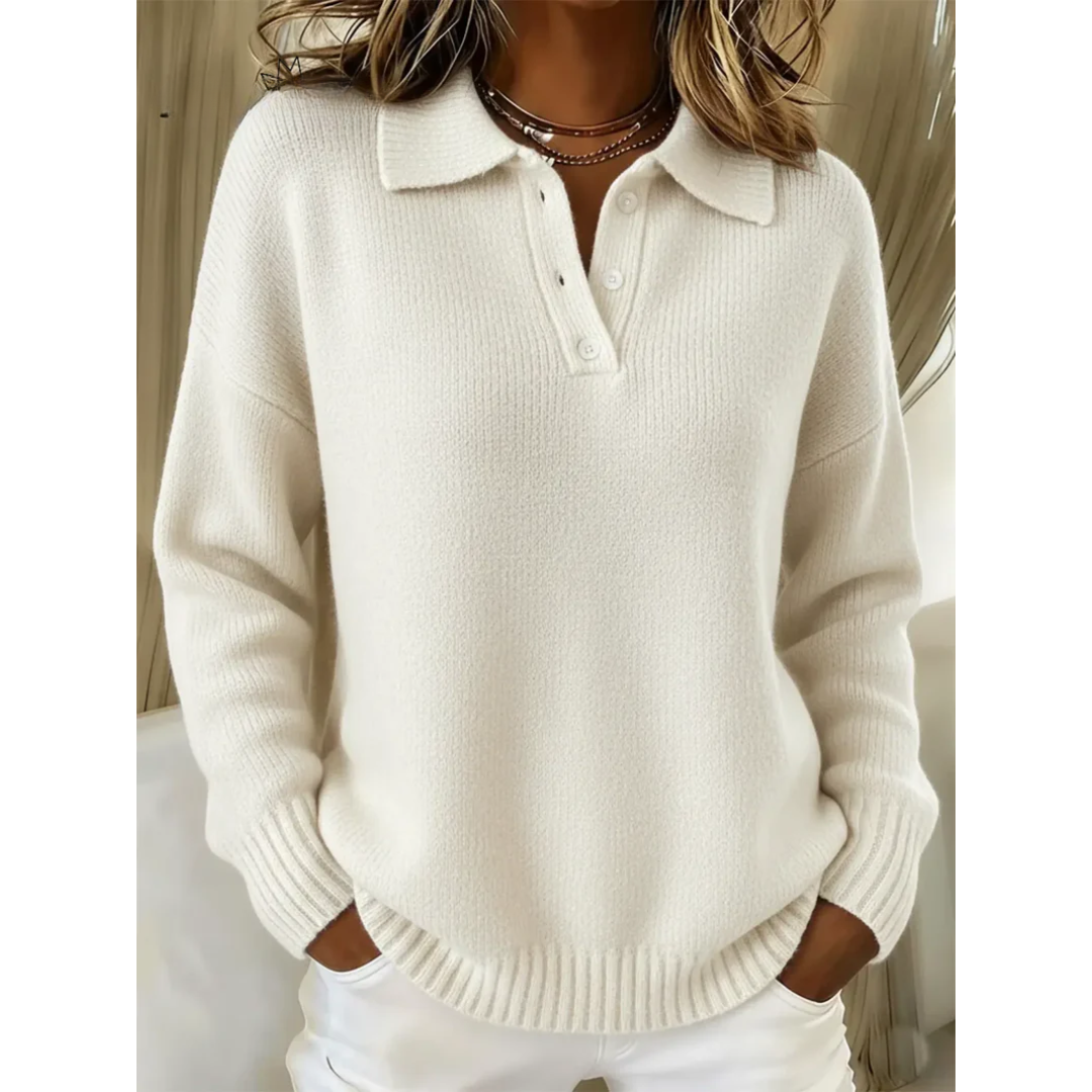 Healen – Knitted Polo Sweater