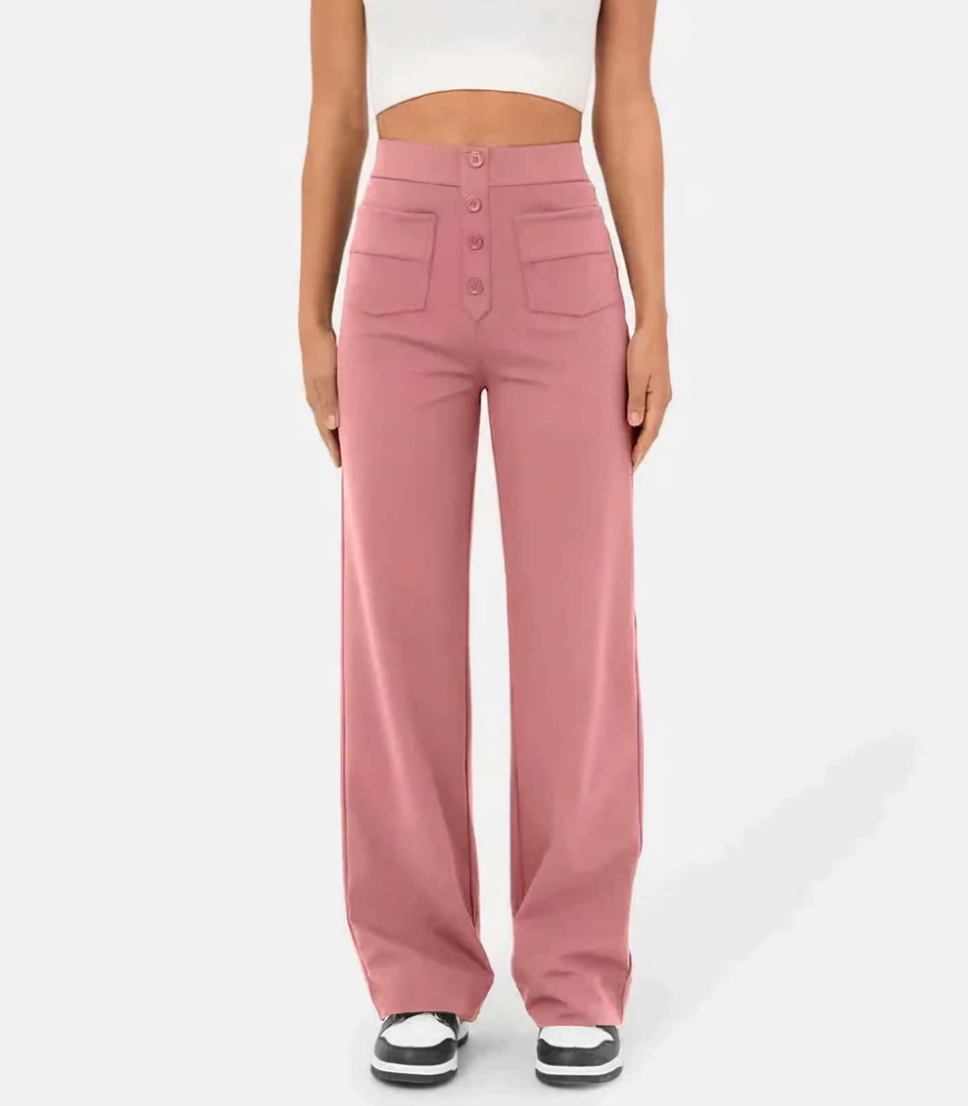 Luvre-Dublin| High-waisted stretch trousers