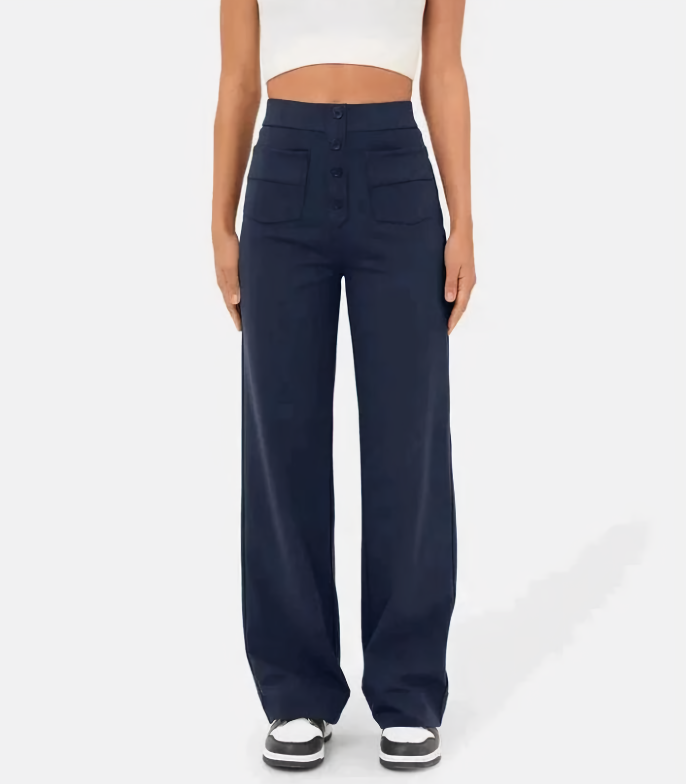 Luvre-Dublin| High-waisted stretch trousers