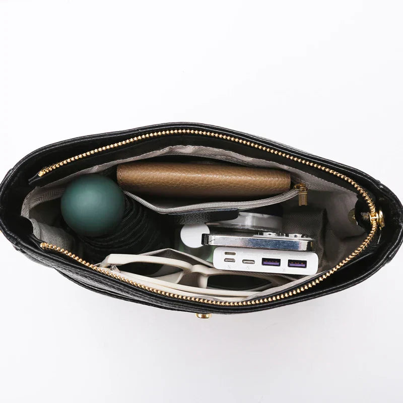 Juliet | Finely Stitched Leather Shoulder Bag