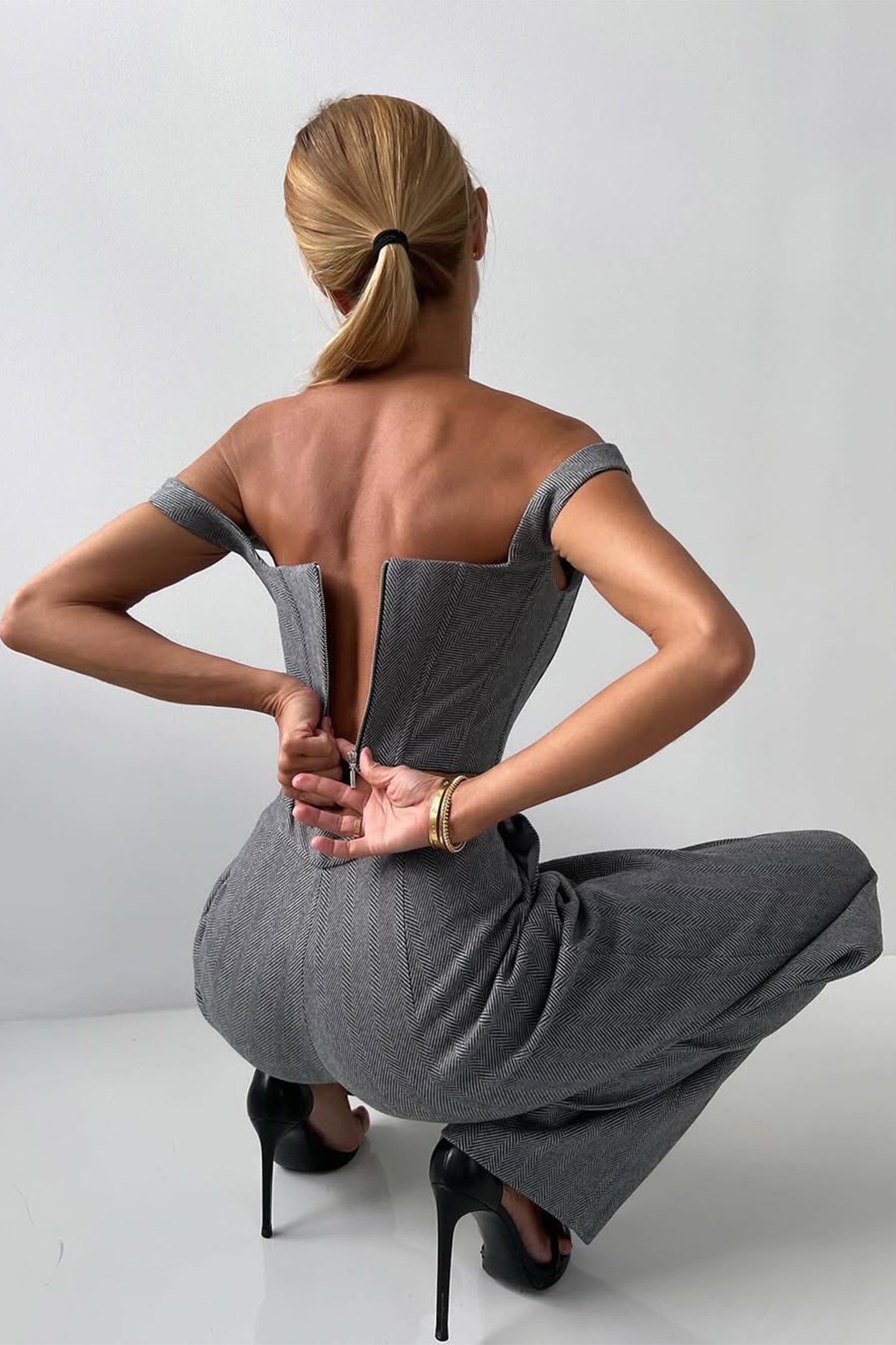 Marina – Relaxed Three-Piece Suit with Reversible Jacket