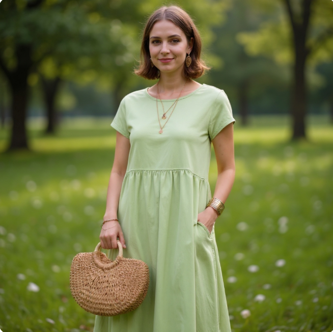 SIRA| Comfortable Midi Dress