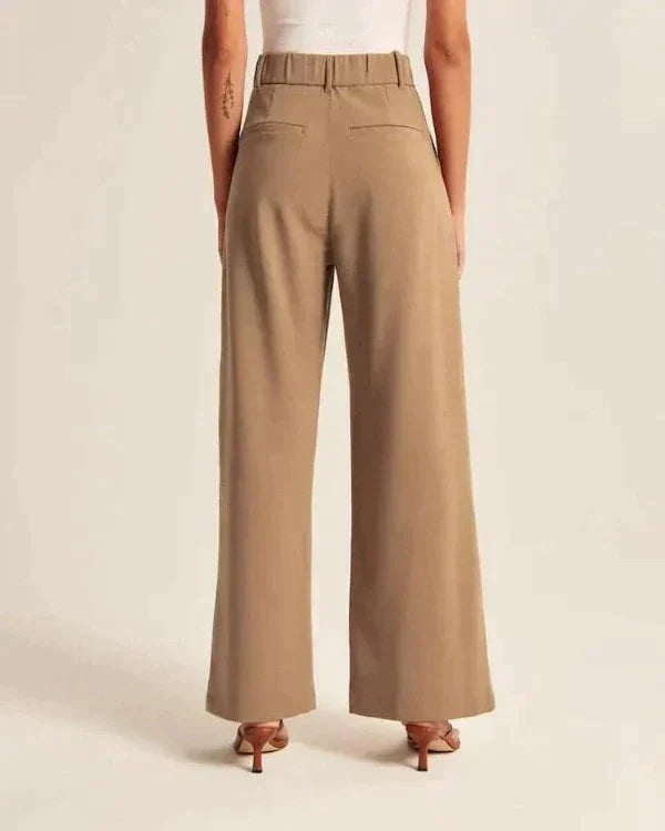 Luvre-Dublin | High-waisted Wide Leg Trousers