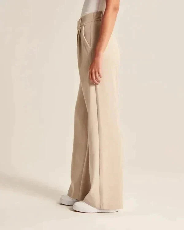 Luvre-Dublin | High-waisted Wide Leg Trousers