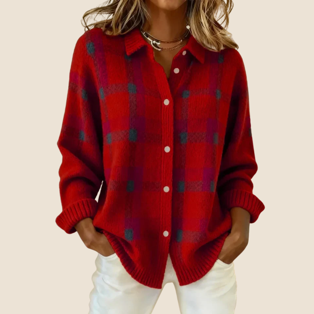 VIVIENNE RETRO CHECK SWEATER