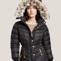 Annamarie I Puffer Jacket with Hood and Slim Fit Design