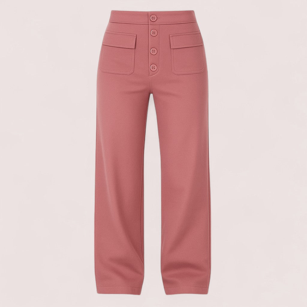 Luvre-Dublin| High-waisted stretch trousers