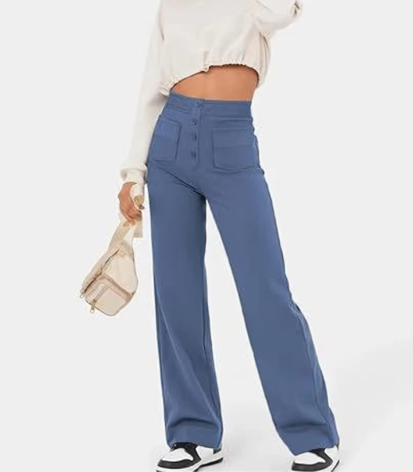 Luvre-Dublin| High-waisted stretch trousers
