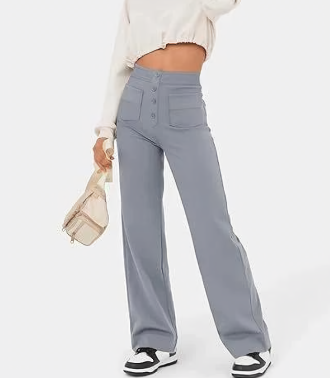 Luvre-Dublin| High-waisted stretch trousers