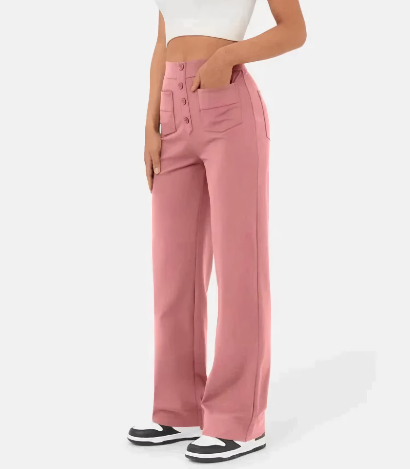 Luvre-Dublin| High-waisted stretch trousers