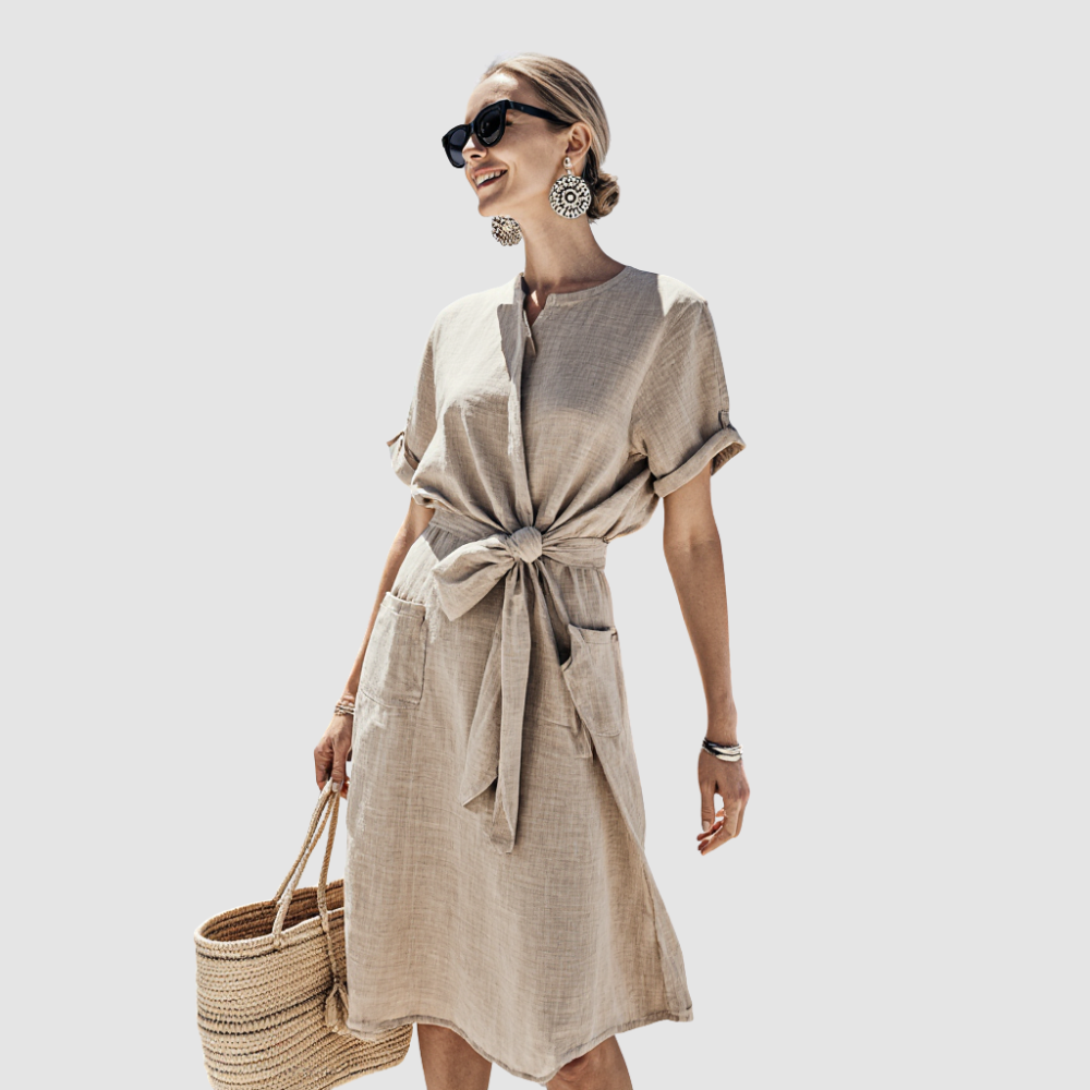 Luvre-Dublin| Long dress with bow detail