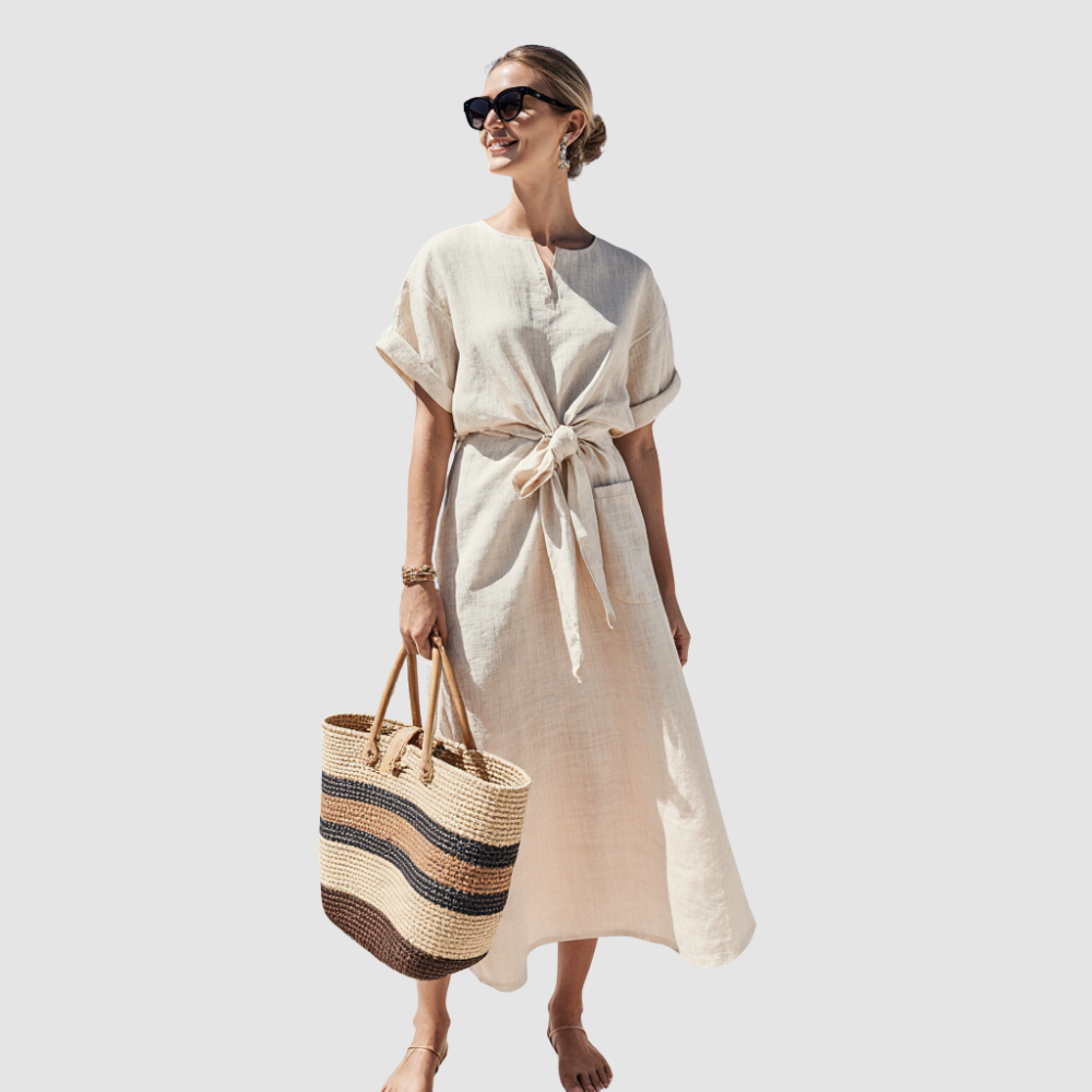 Luvre-Dublin| Long dress with bow detail