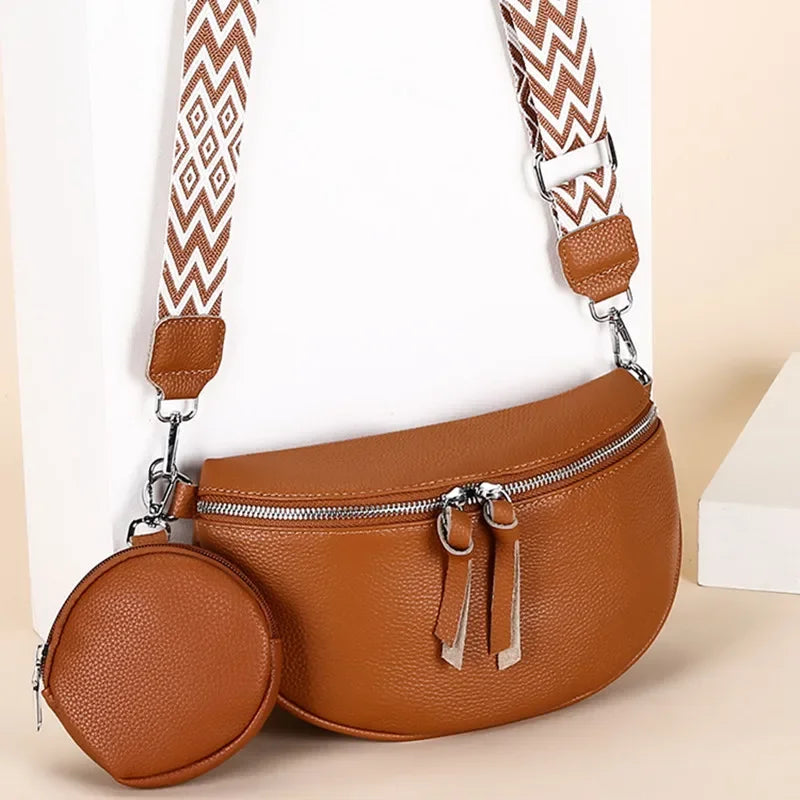 Hayley | Refined Leather Shoulder Bag
