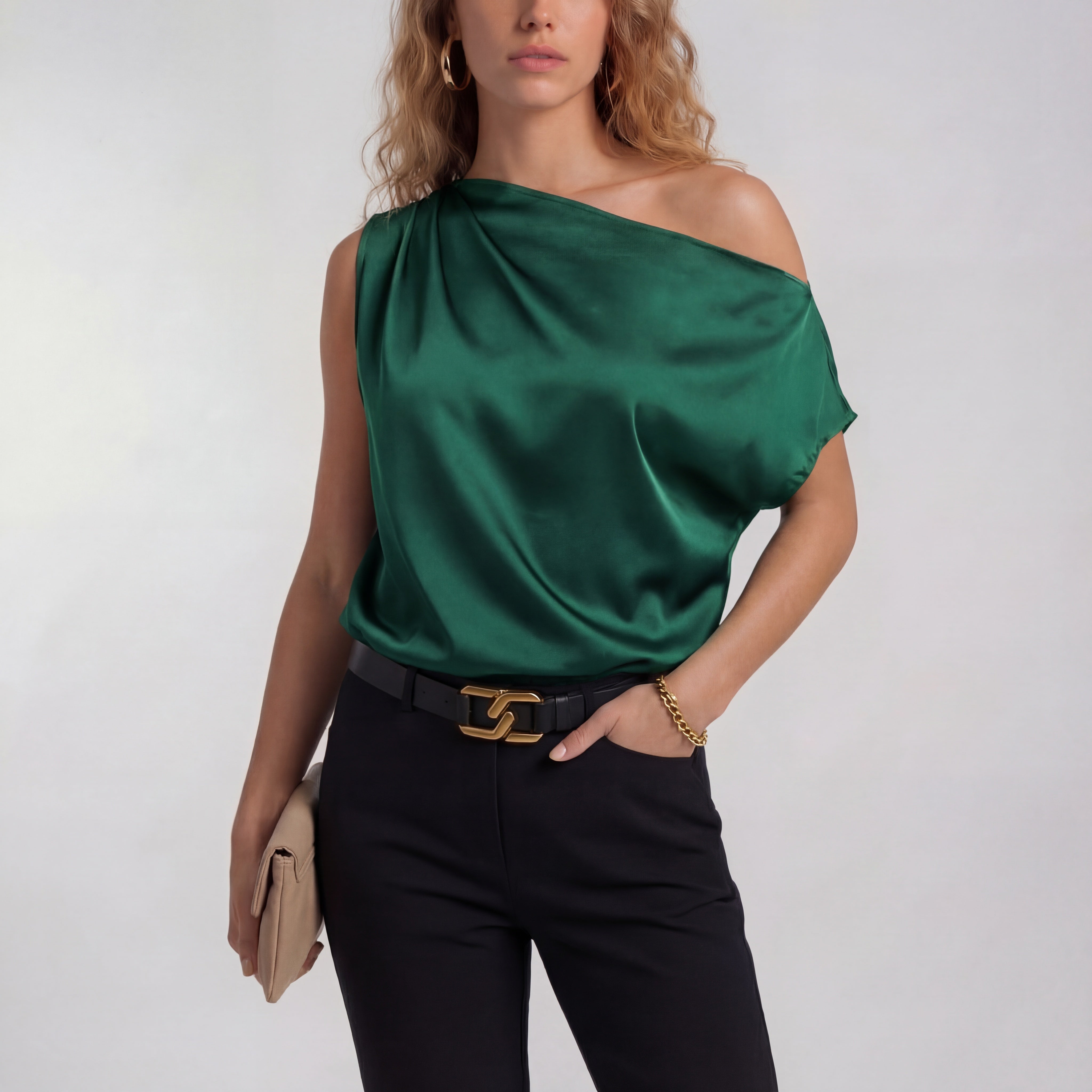 CAMILLA™ – Chic Casual One Shoulder Blouse